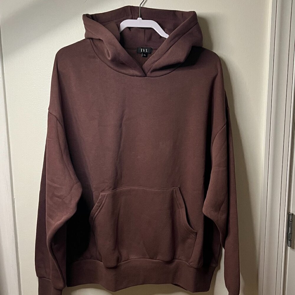 IVL Oversized Hoodie In Cocoa Size XL